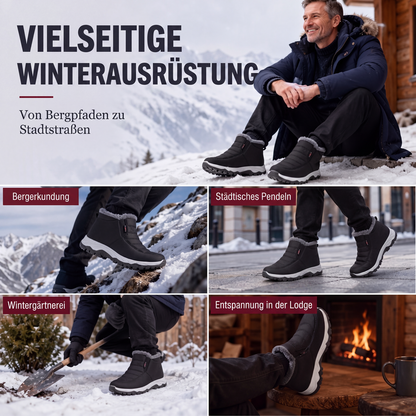 👢 Warme Füße ohne lästiges Schnüren – Winter-Slip-On Boots mit Plüschfutter