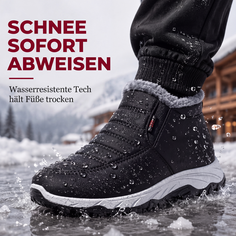 👢 Warme Füße ohne lästiges Schnüren – Winter-Slip-On Boots mit Plüschfutter