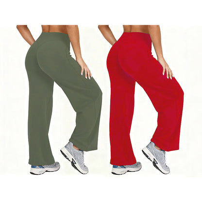 ✨ Weite Damen Yogahose – Hohe Taille ohne Einschneiden, angenehmer Tragekomfort ⚡