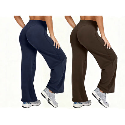 ✨ Weite Damen Yogahose – Hohe Taille ohne Einschneiden, angenehmer Tragekomfort ⚡