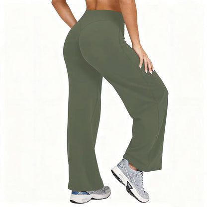 ✨ Weite Damen Yogahose – Hohe Taille ohne Einschneiden, angenehmer Tragekomfort ⚡
