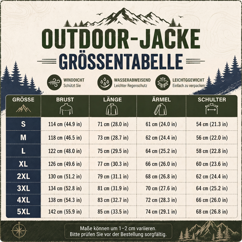 🏆💥Über 38.000 Stück verkauft!🧥⛰️Herren-Outdoorjacke wasserdicht warm❄️🎁