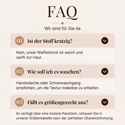 👚⭐ Top-bewertet – Waffel-Henley – zeitlos und bequem
