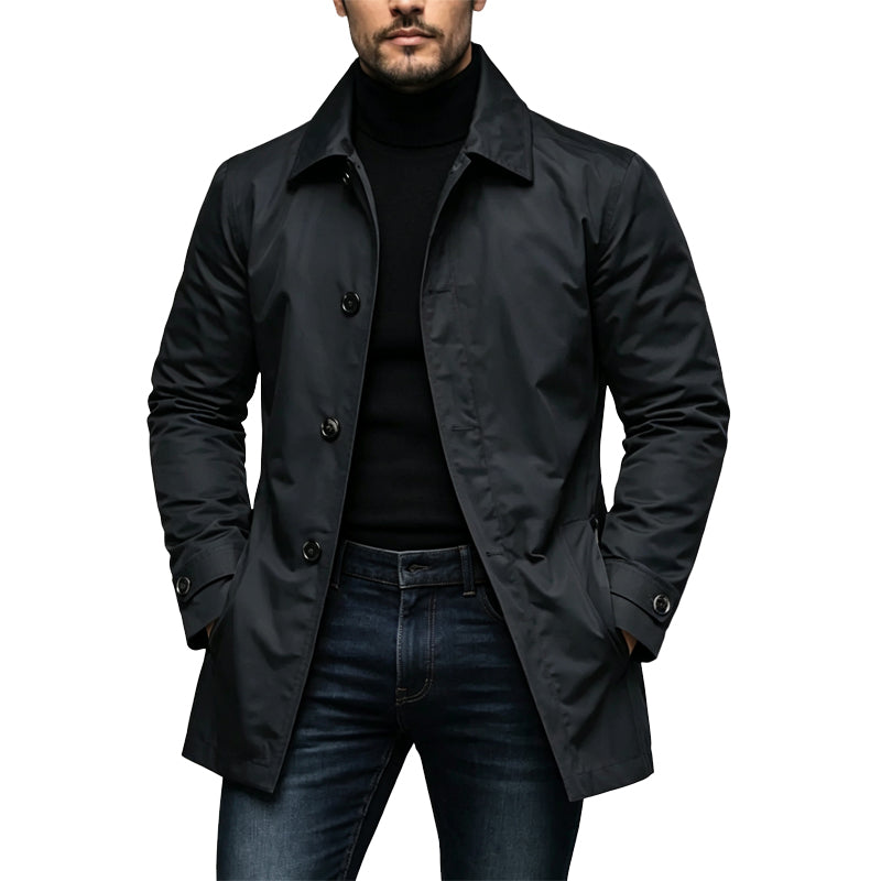 🍂Herbstneuheit🎉🔥Über 30.000 Mal verkauft!🧥Wasserdichter mittellanger Trenchcoat für Herren