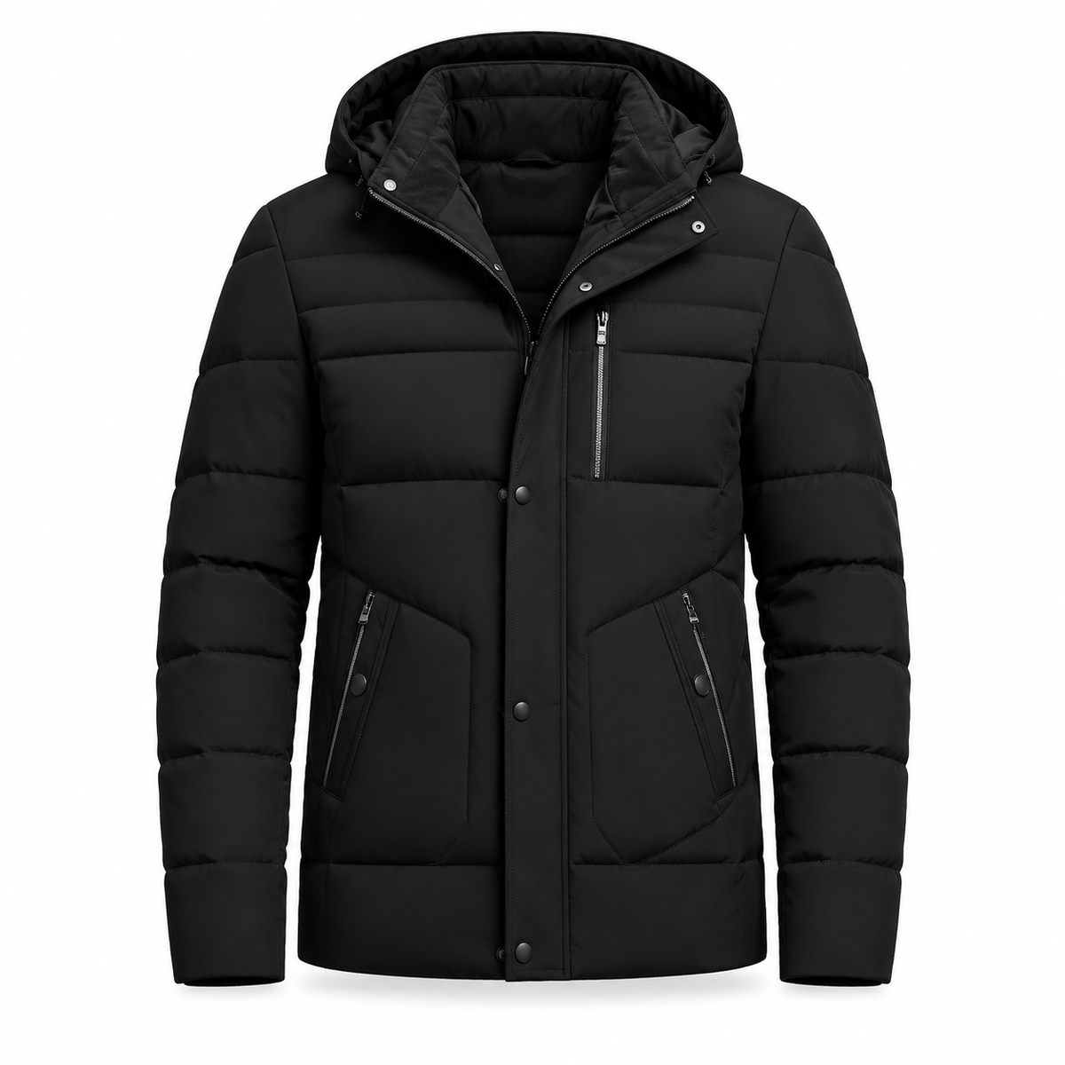 👍👍Der niedrigste Preis, aber die beste Qualität!✨ Holen Sie sich jetzt! Herren-Wintermantel mit Fleecefutter und abnehmbarer Kapuze