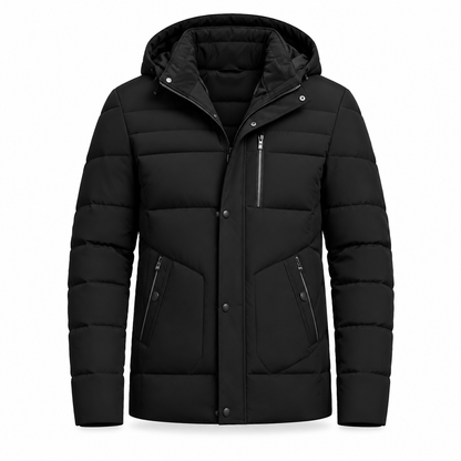👍👍Der niedrigste Preis, aber die beste Qualität!✨ Holen Sie sich jetzt! Herren-Wintermantel mit Fleecefutter und abnehmbarer Kapuze