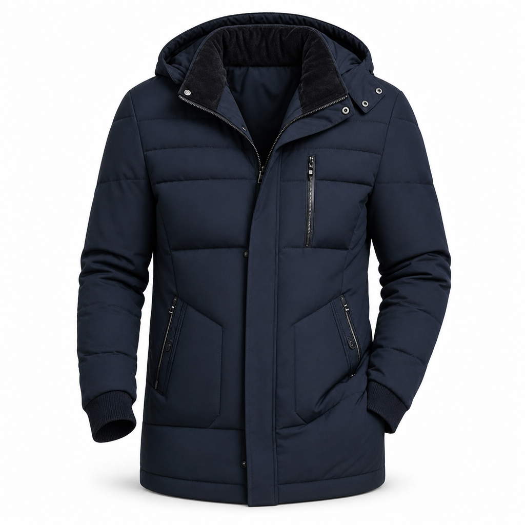 👍👍Der niedrigste Preis, aber die beste Qualität!✨ Holen Sie sich jetzt! Herren-Wintermantel mit Fleecefutter und abnehmbarer Kapuze