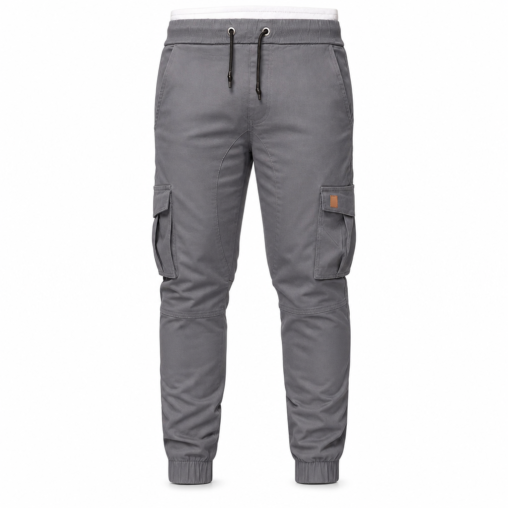 Qualität überzeugt! Cargo-Jogginghose für Herren, unifarben, im lässigen Stil