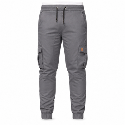 Qualität überzeugt! Cargo-Jogginghose für Herren, unifarben, im lässigen Stil