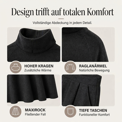 🛍️✨Damen-Set aus Rollkragenoberteil und Maxirock