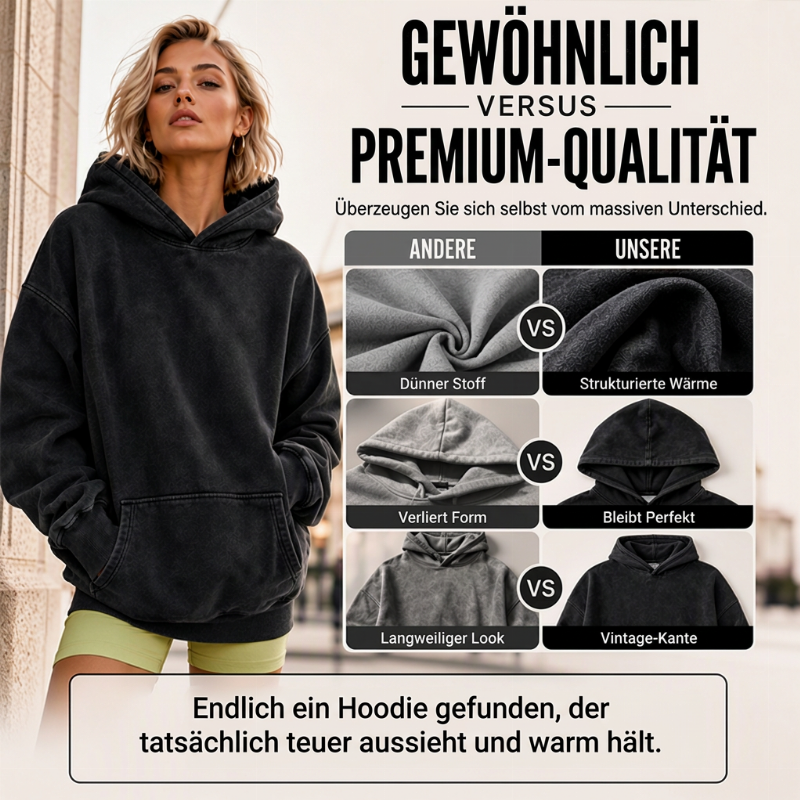 📢🎉50%Rabatt!!!🛍️✨Unisex Casual Oversized Hoodie mit Acid-Wash-Effekt