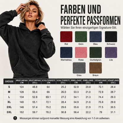 📢🎉50%Rabatt!!!🛍️✨Unisex Casual Oversized Hoodie mit Acid-Wash-Effekt