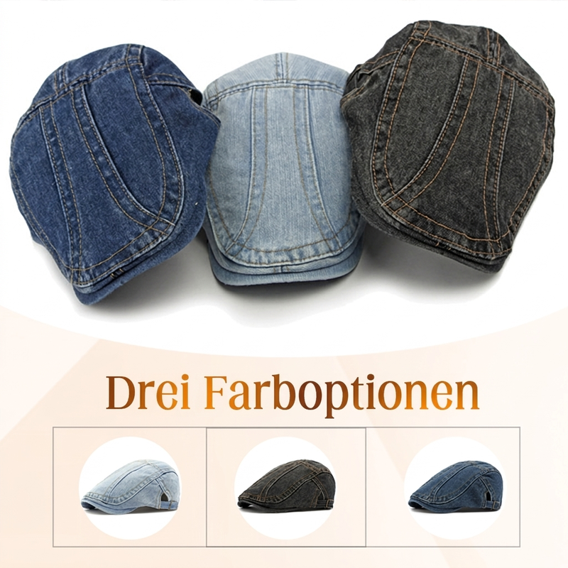 🧢 Unisex Jeans-Fahrermütze – Lässig, bequem & immer passend – Jetzt 50% Rabatt!