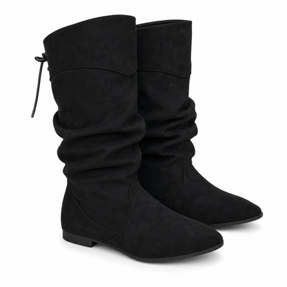👢 Damen Schnürstiefeletten mit weitem Schaft | Kein Einengen, kein unbequemer Sitz – Weites Schaftdesign, mittelhohe Stiefeletten & praktisch für den Alltag ✨