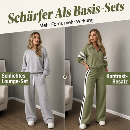 📢🎉50%Rabatt!!!🛍️✨ Damen-Casual-Sweatshirt & Weithosen-Set – Bequem, lässig & immer passend