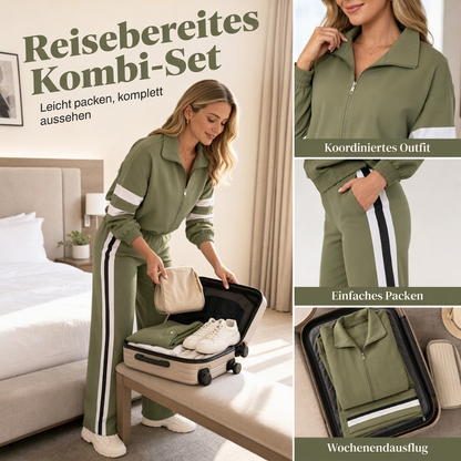 📢🎉50%Rabatt!!!🛍️✨ Damen-Casual-Sweatshirt & Weithosen-Set – Bequem, lässig & immer passend