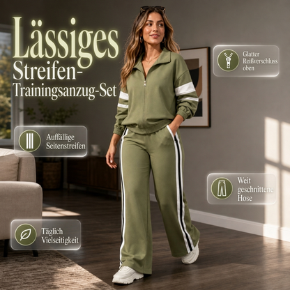 📢🎉50%Rabatt!!!🛍️✨ Damen-Casual-Sweatshirt & Weithosen-Set – Bequem, lässig & immer passend