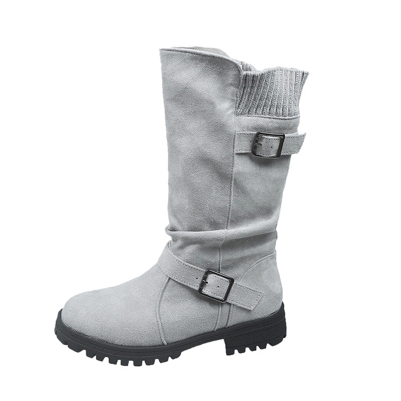 🎅 50 % Rabatt! Festliche Vorratssale👢Damen Slouchy Boots bis zur mittleren Wade🎁