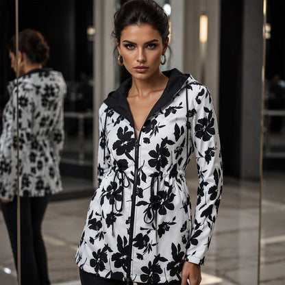 📢🎉50%Rabatt!!!🛍️✨Wendbare Kapuzenjacke mit Leopardenmuster für Damen