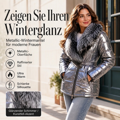 📢50%Rabatt!!!✨Gesteppte Damenjacke mit Kunstfellkragen