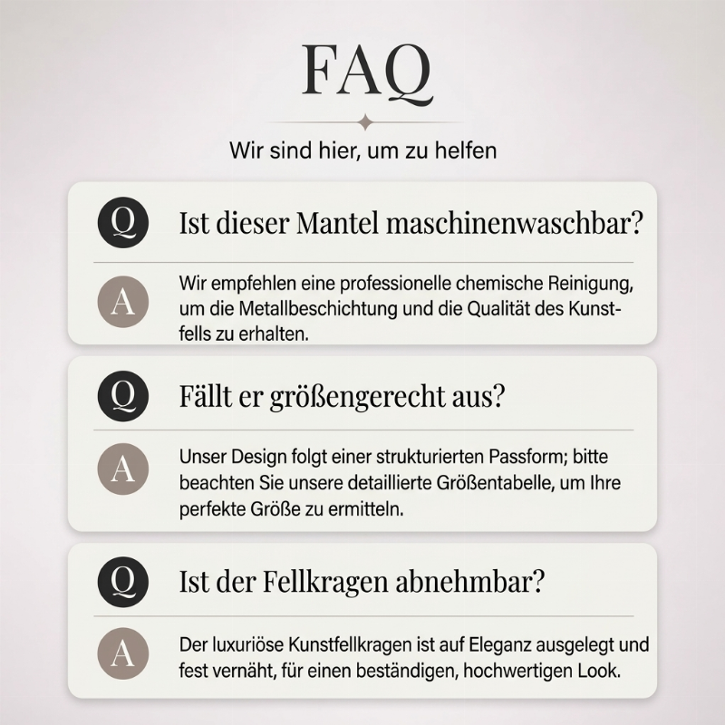 📢50%Rabatt!!!✨Gesteppte Damenjacke mit Kunstfellkragen