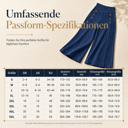 🙌 50% Wiederkaufquote – Qualität überzeugt! High-Waist Jeans mit weiter Beinform, Stretch-Denim und dekorativen Knöpfen