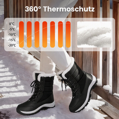 🔥 50% RABATT ❄️ Wasserdichte, plüschgefütterte Schnee-Stiefeletten für Damen – wadenhoch