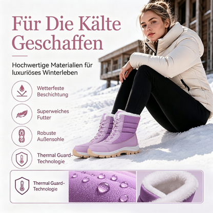 🔥 50% RABATT ❄️ Wasserdichte, plüschgefütterte Schnee-Stiefeletten für Damen – wadenhoch