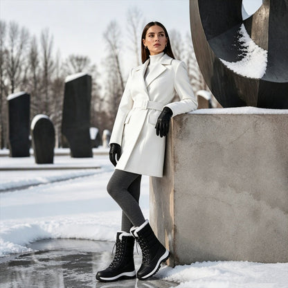 🔥 50% RABATT ❄️ Wasserdichte, plüschgefütterte Schnee-Stiefeletten für Damen – wadenhoch