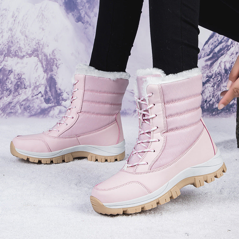🔥 50% RABATT ❄️ Wasserdichte, plüschgefütterte Schnee-Stiefeletten für Damen – wadenhoch