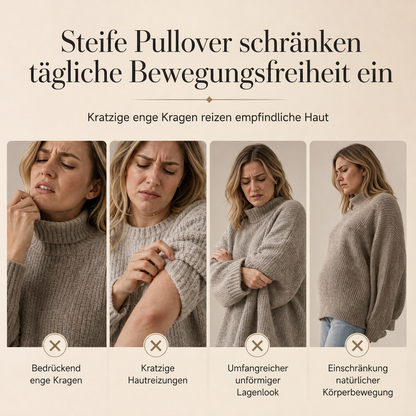 ✨Neu Eingetroffen!✨Damen Strickumhang-Poncho mit Knopfleiste