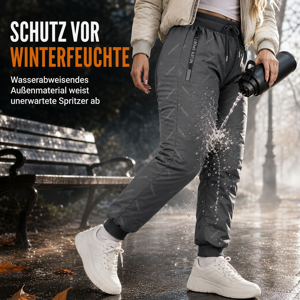 💥50% Rabatt! Nur heute!💥Unisex-Jogginghose mit lockerem Schnitt und Sherpa-Fleecefutter, warme Winter-Freizeithose mit Reißverschlusstaschen