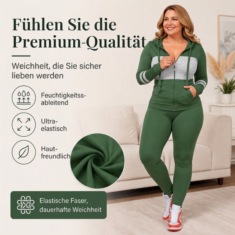 🧥 2-teiliges Damen-Set – Kapuzen-Sweatshirt & Hose