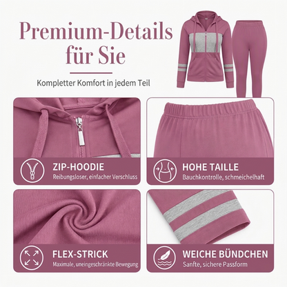 🧥 2-teiliges Damen-Set – Kapuzen-Sweatshirt & Hose