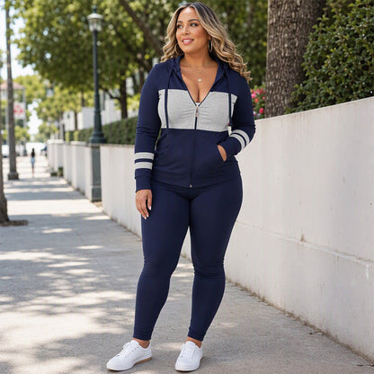 🧥 2-teiliges Damen-Set – Kapuzen-Sweatshirt & Hose