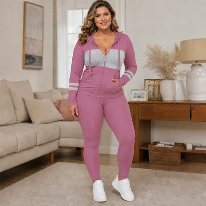 🧥 2-teiliges Damen-Set – Kapuzen-Sweatshirt & Hose