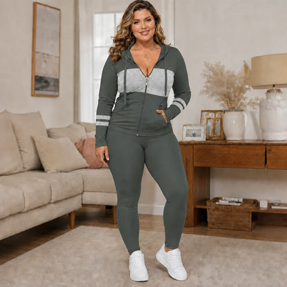 🧥 2-teiliges Damen-Set – Kapuzen-Sweatshirt & Hose