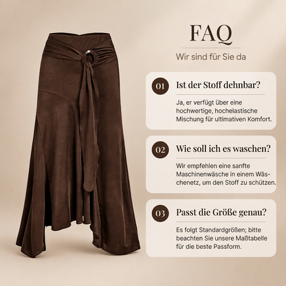 🎁Neu eingetroffen!🎁 Damen Midirock mit O-Ring-Bindung, unregelmäßigem Fischschwanz-Design