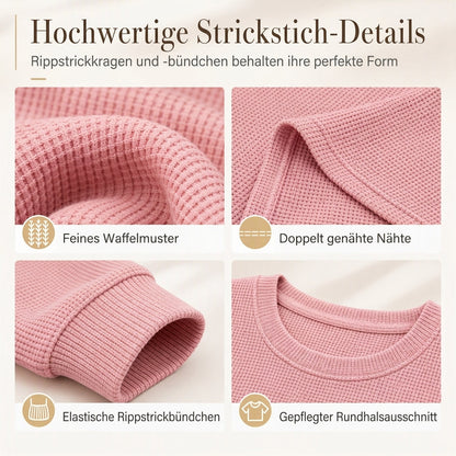 📢🎉50%Rabatt!!!🛍️✨Lässiges lockeres Waffelstrick-Top für Damen