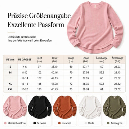 📢🎉50%Rabatt!!!🛍️✨Lässiges lockeres Waffelstrick-Top für Damen