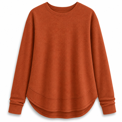 📢🎉50%Rabatt!!!🛍️✨Lässiges lockeres Waffelstrick-Top für Damen