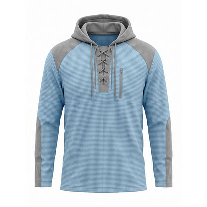 📢📢Räumungsverkauf!!!🎉✨Herren-Strickhoodie im Color-Block-Design, lässiger Stil