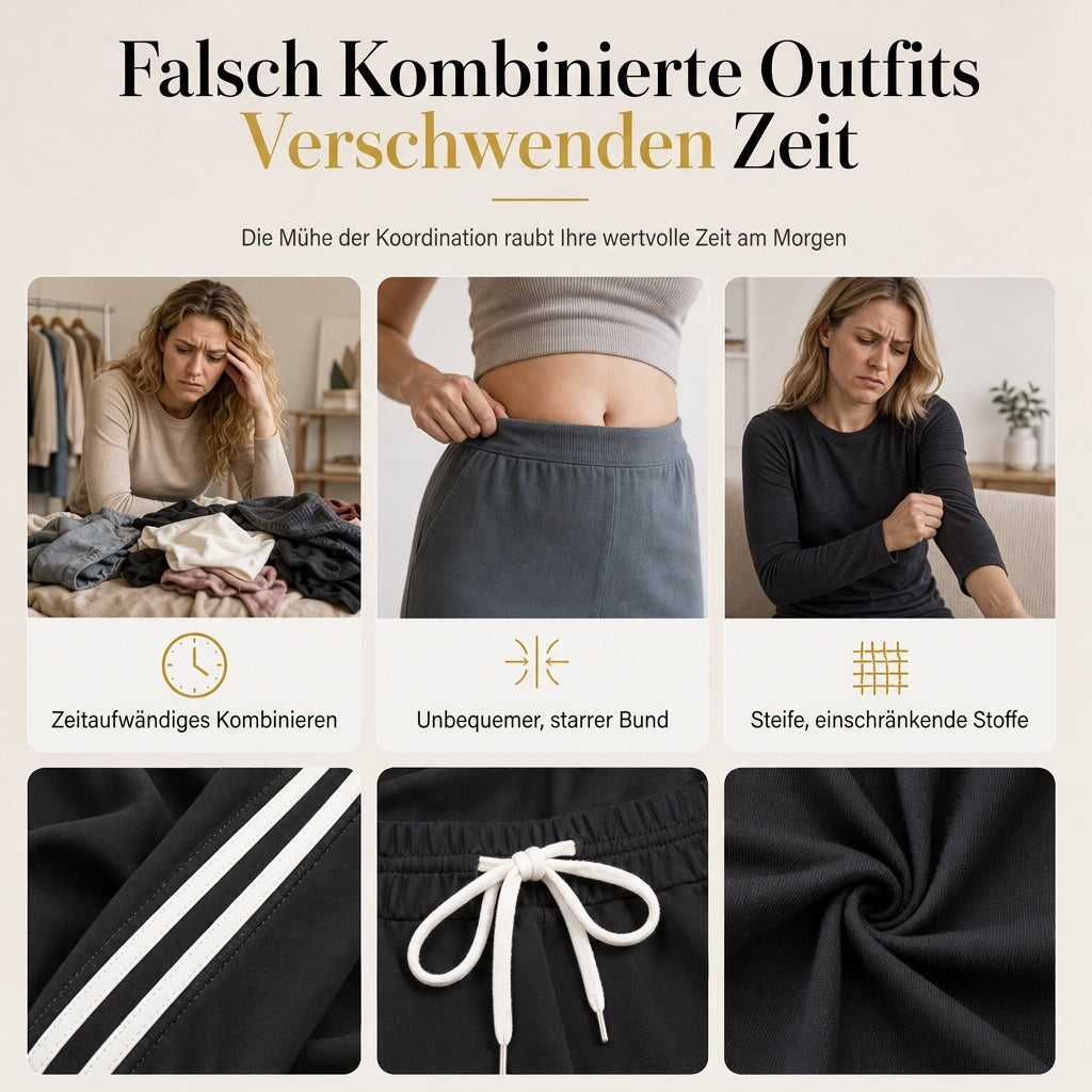 💞Nur für kurze Zeit!💞 Lange Pullover für Frauen, langärmeliger Rundhals-Pullover, casual einfarbig,Patchwork Oberteil für Herbst und Winter