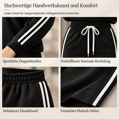 💞Nur für kurze Zeit!💞 Lange Pullover für Frauen, langärmeliger Rundhals-Pullover, casual einfarbig,Patchwork Oberteil für Herbst und Winter