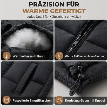 Unisex, verdickte Winter-Steppweste, locker sitzend, gesteppte Weste für Damen und Herren
