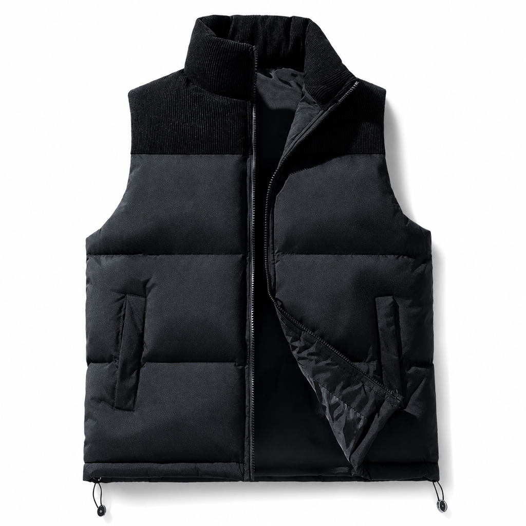 Unisex, verdickte Winter-Steppweste, locker sitzend, gesteppte Weste für Damen und Herren