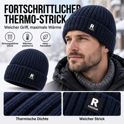 Lässige warme Strick-Mütze für Herren