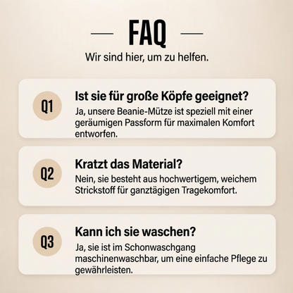 Lässige warme Strick-Mütze für Herren