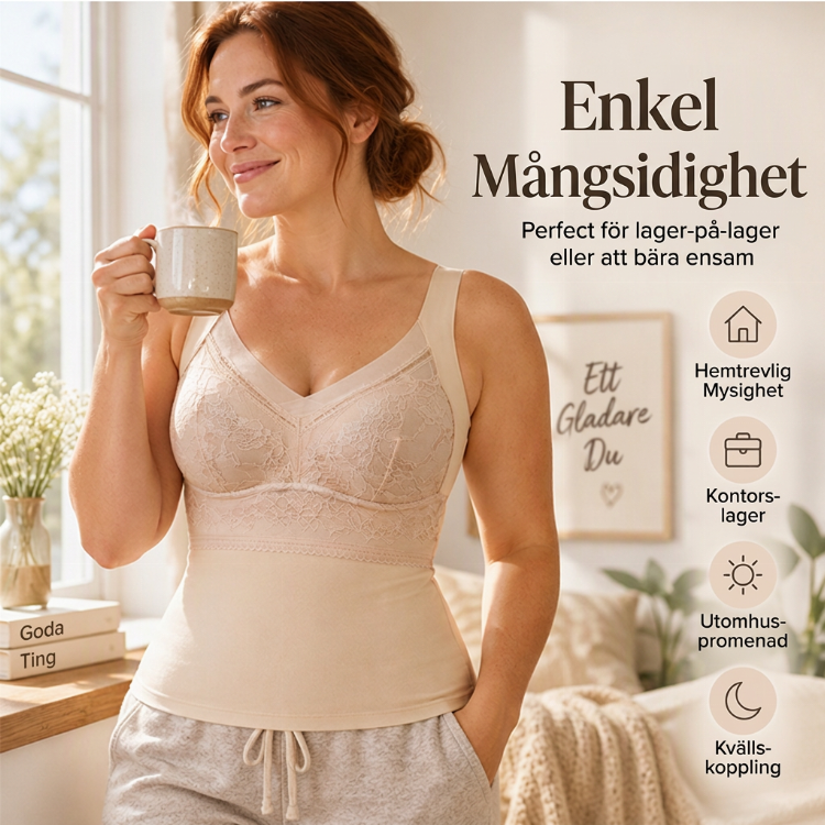 🔥Thermounterhemd für Damen in Slim-Fit-Passform mit integriertem Bügel-BH