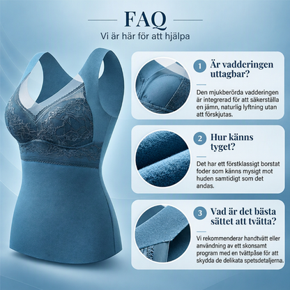 🔥Thermounterhemd für Damen in Slim-Fit-Passform mit integriertem Bügel-BH